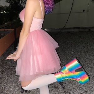 Light pink tutu skirt size xs